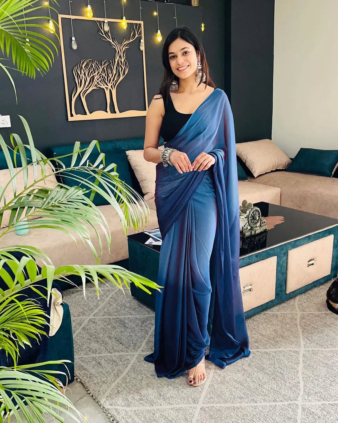 Be a Diva in 1 Minute Ready to Wear Saree