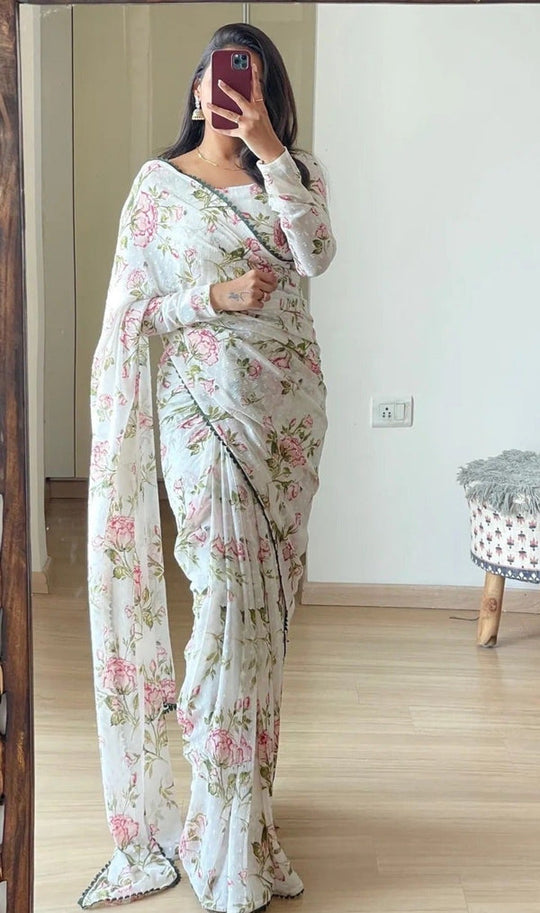Vibrant 1 Minute Ready to Wear Saree