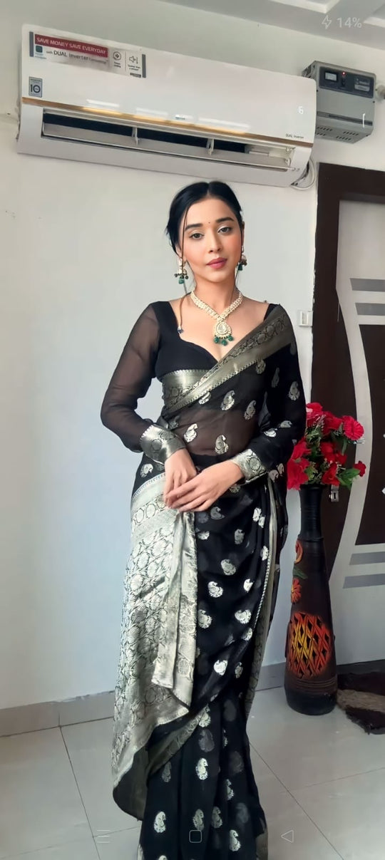 Vibrant 1 Minute Ready to Wear Saree