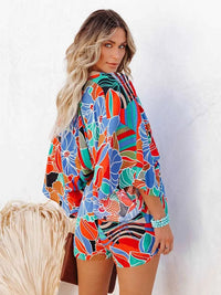 Boho Floral Print Romper