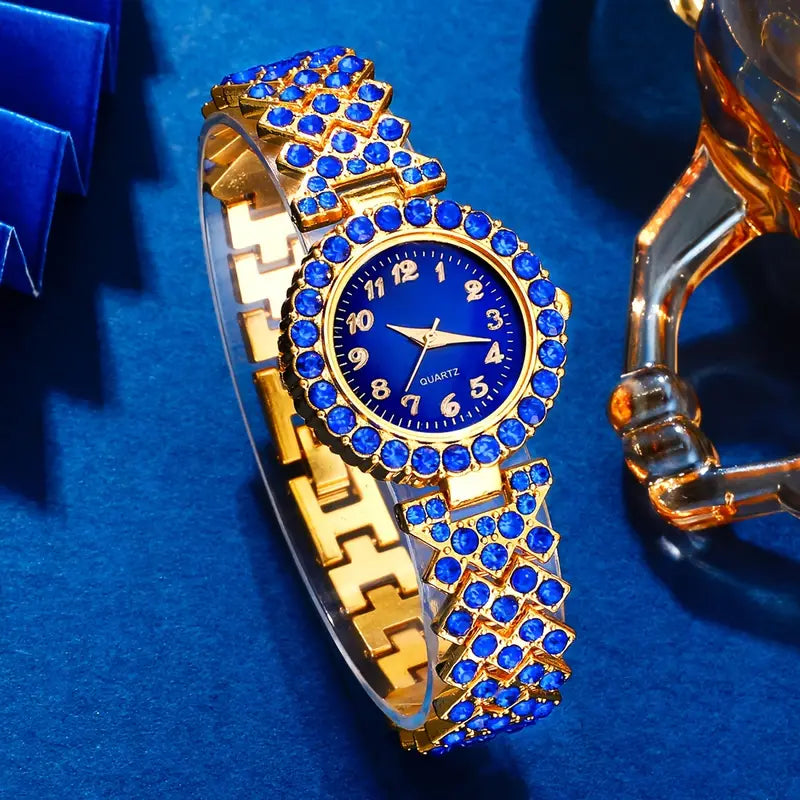 Elegant Rhinestone Quartz Watch Smart Pack