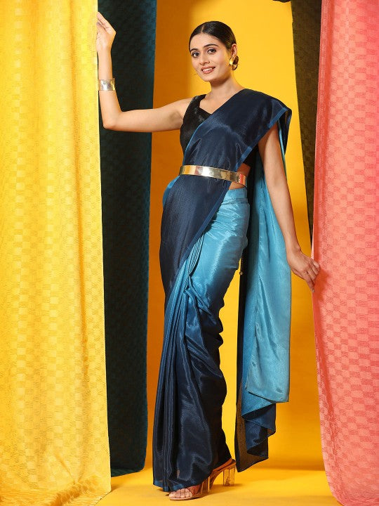 1-MIN READY TO WEAR Ombre SAREE
