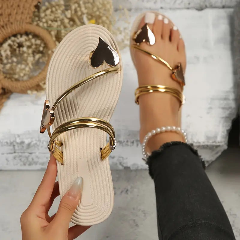 Minimalist Beauty, Chic Summer Women's Slide Sandals