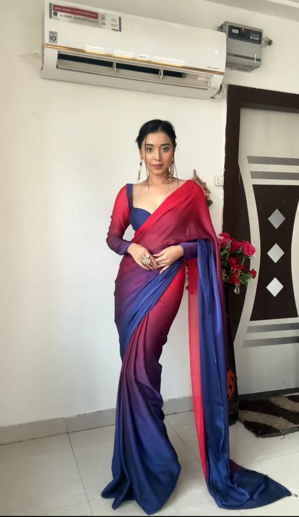 Aliya 1 Minute Ready to Wear Saree Vibrant