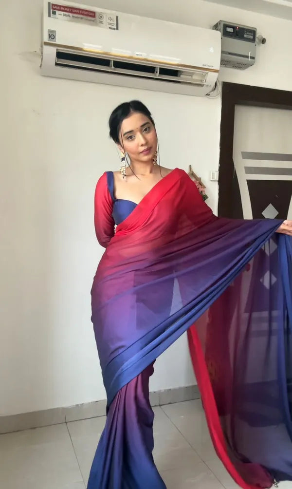 Aliya 1 Minute Ready to Wear Saree Vibrant