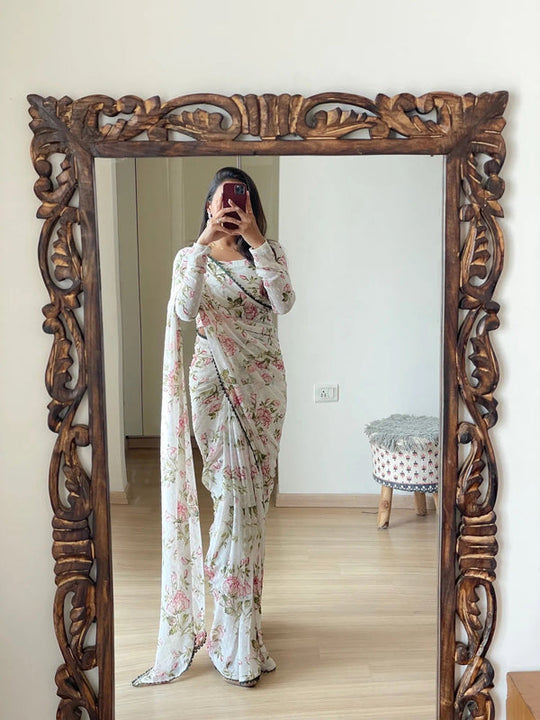 Vibrant 1 Minute Ready to Wear Saree