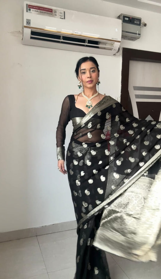 Vibrant 1 Minute Ready to Wear Saree