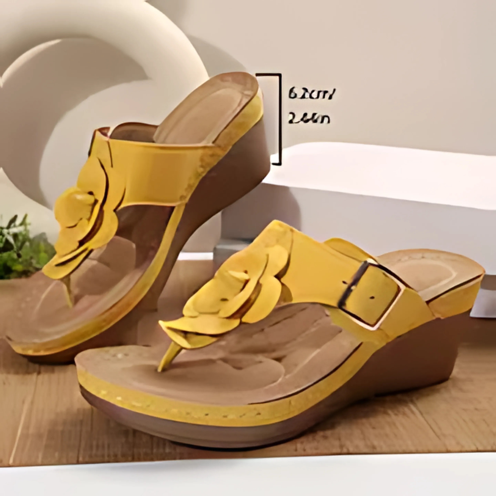 Vibrant Floral Thong Sandals