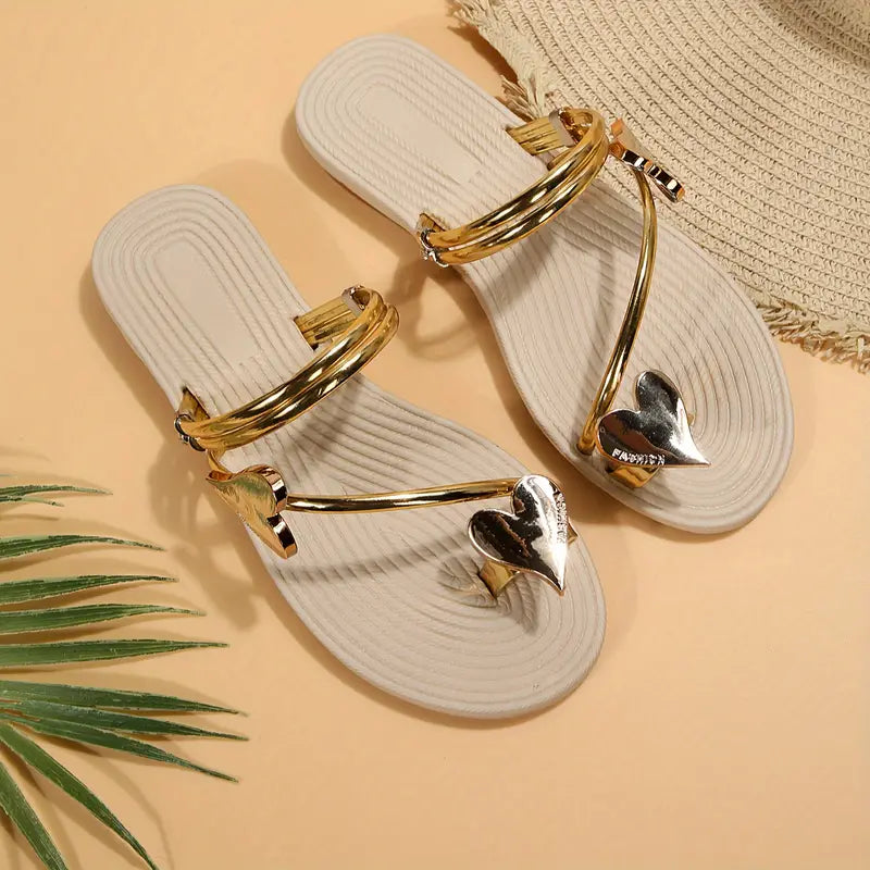 Minimalist Beauty, Chic Summer Women's Slide Sandals