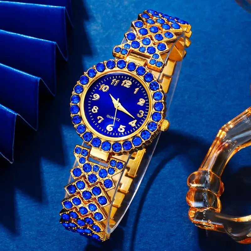 Elegant Rhinestone Quartz Watch Smart Pack