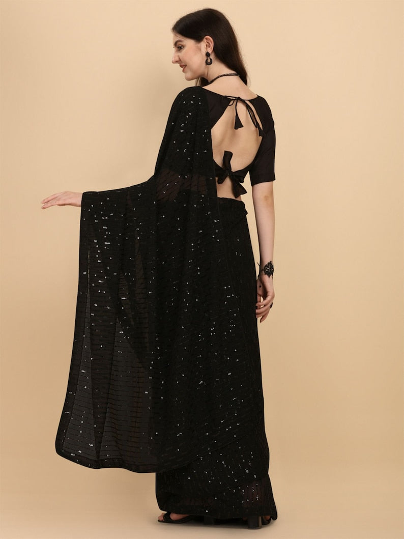 One Minute Ready To Sparkle Saree