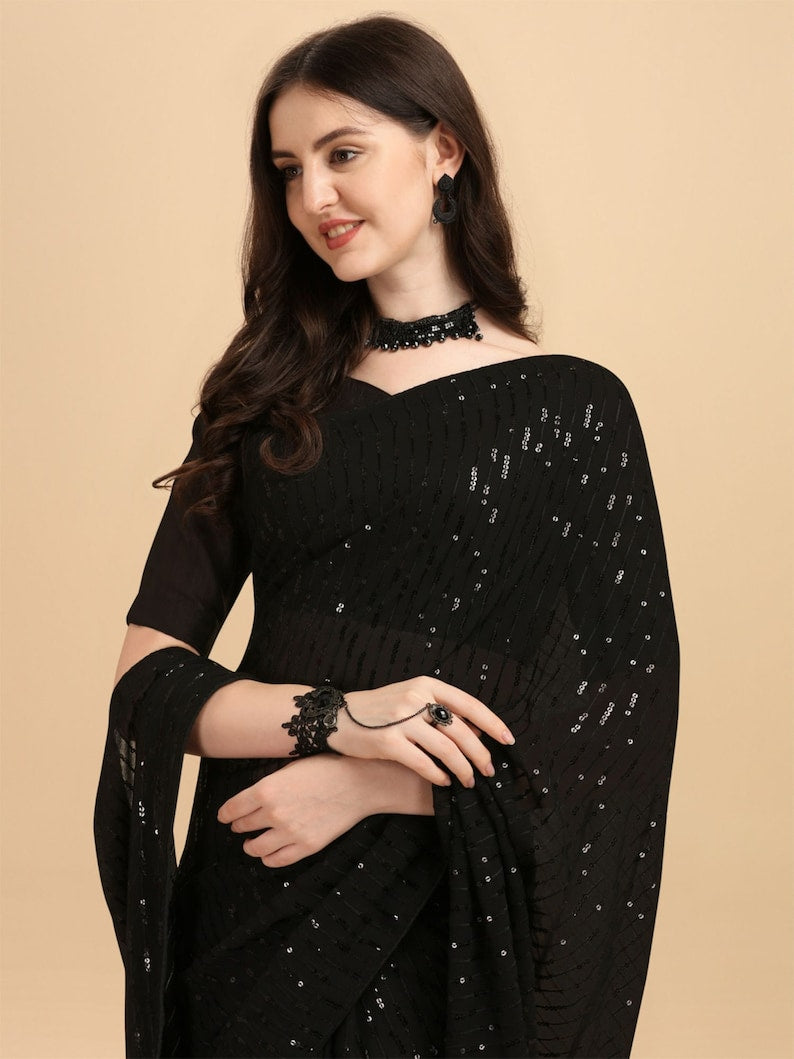 One Minute Ready To Sparkle Saree