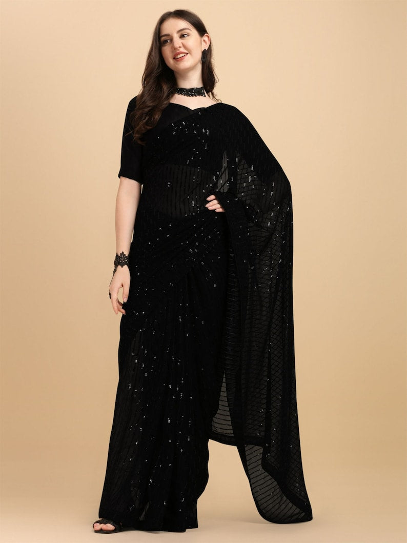 One Minute Ready To Sparkle Saree