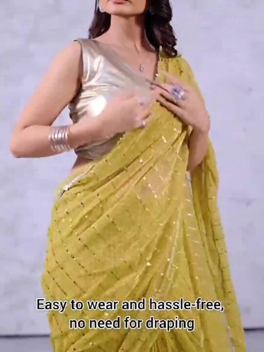 Embellished Ethnic Ready to Wear Saree
