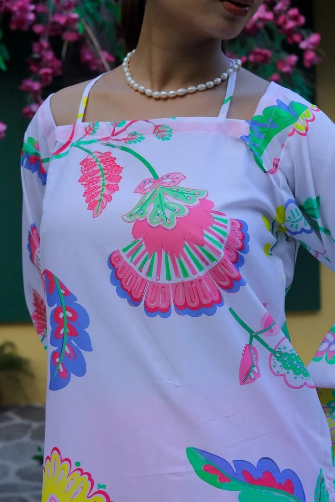 2PC- Adjustable Multi Kurta Set