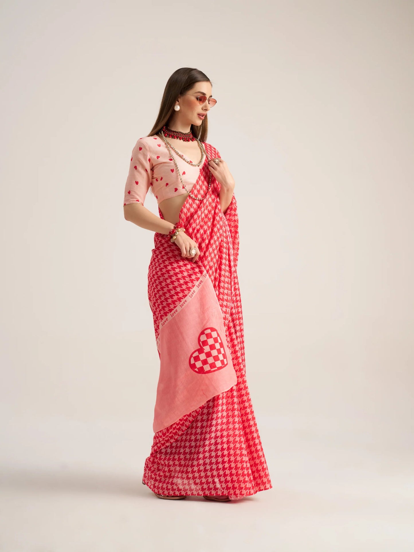 Embellished Ethnic Ready to Wear Heart Saree