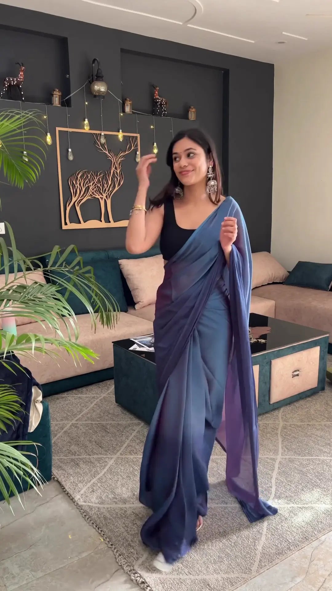 Be a Diva in 1 Minute Ready to Wear Saree